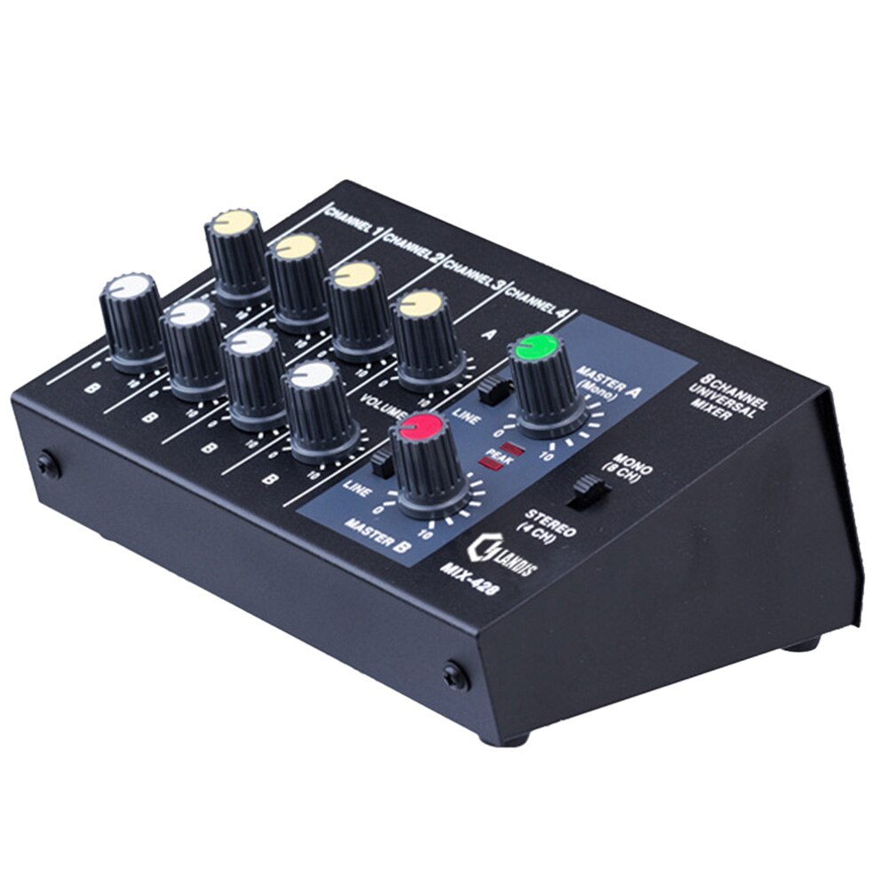 Digital Microphone Stereo Sound 8 Channel Universal Mixer Adjusting Panel Mixing Console Karaoke