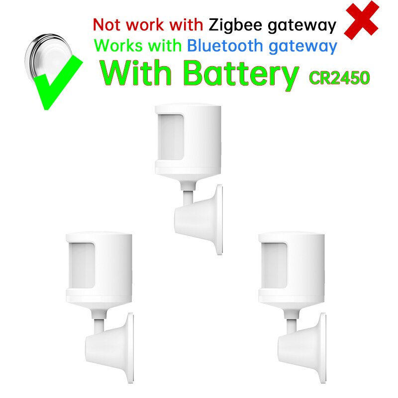 Original xiaomi mi sensor de movimento 2 corpo humano sensível luz ambiente transdutor escuro suporte bluetooth malha trabalho com mijia: 3 pcs with battery