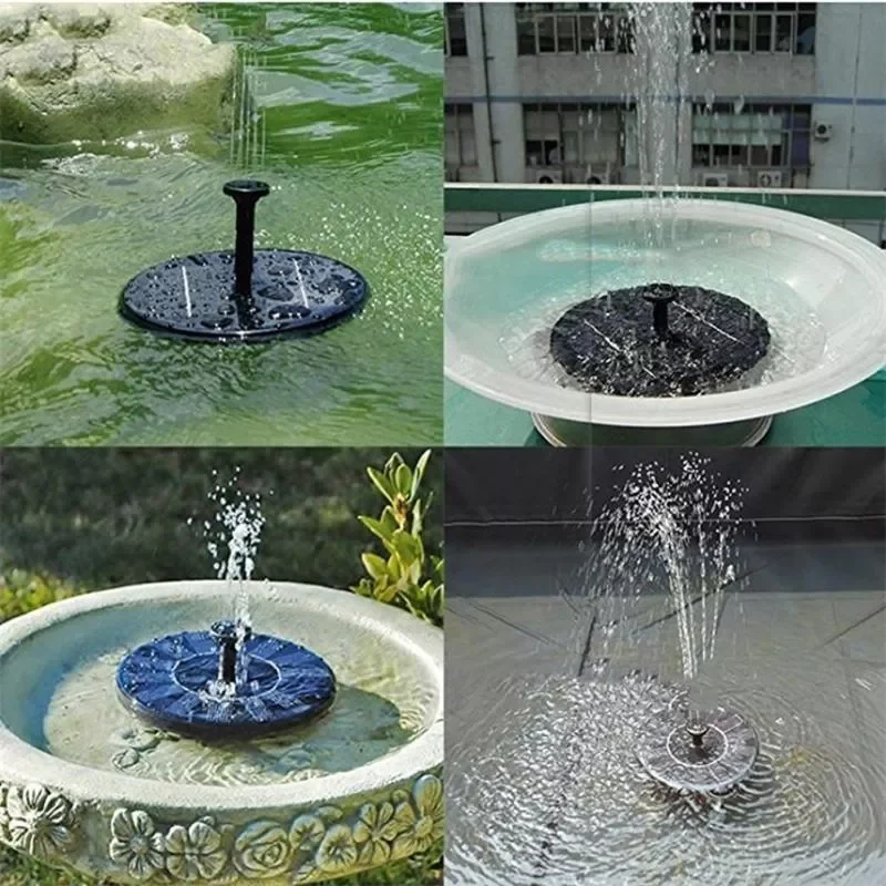 Fuente flotante Solar, fuente Solar flotante, fuente de agua para jardín, decoración de estanque de piscina, fuente alimentada por Panel Solar