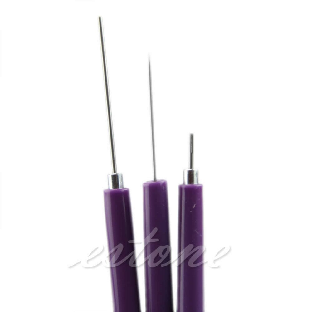 3pcs/Set Paper Quilling Tools Origami DIY - 2 Assorted Needles &amp; 1 Slotted Tool #1