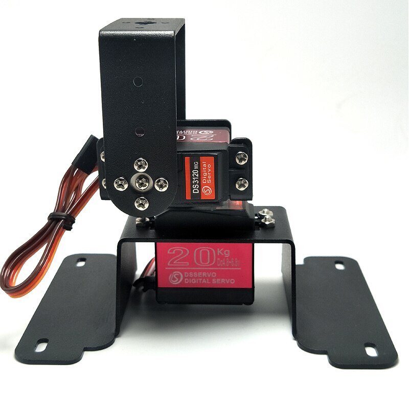 Controleerbaar Elektrische Pan/Tilt Two-Graden-Van-Vrijheid Manipulator Horizontale En Verticale Rotatie Robotic Smart Auto diy Wijden