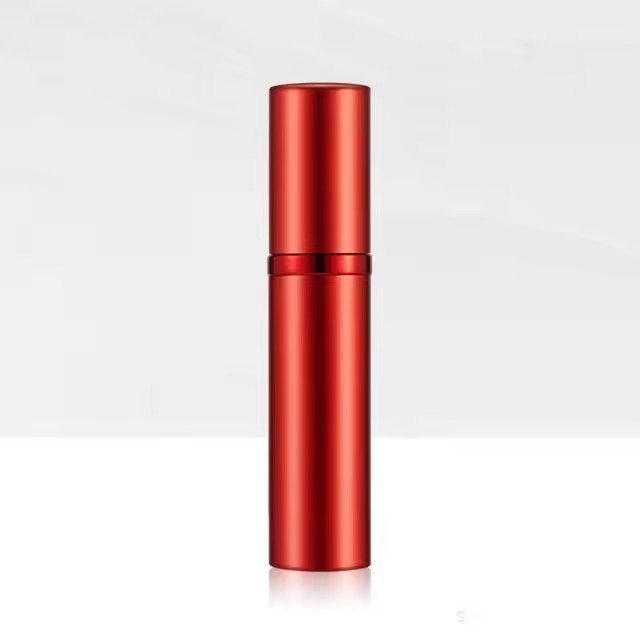 5ml Mini Aluminum Spray Alcochol Empty Refillable Bottle Portable Perfume Atomizer Liquid Container For Cosmetics Traveling: Red