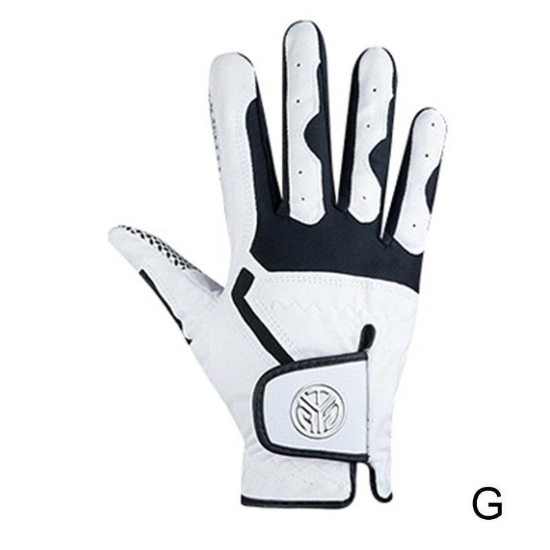 1Pcs Golf Handschoen Men's Links Rechterhand Super Zacht Ademend Fiber Antislip Korrels Slijtvast Handschoen golf Accessoires: g