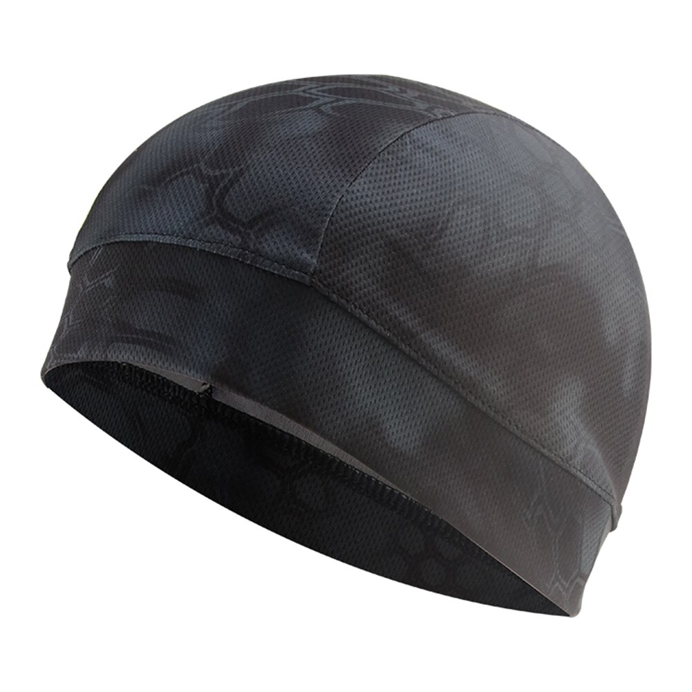 Mountain Bike Helmet Liner Hats Bicycle Durable Spandex Python Pattern Windproof Headwear Skiing Sports Cycling Equipment Hat: 01