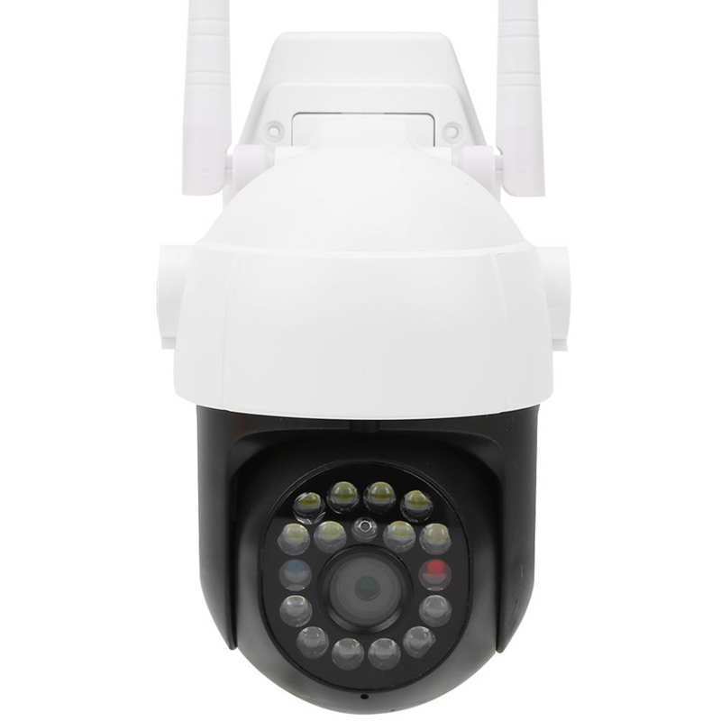 Security Camera WIFI 1080P Dome Camera 1080P Night PTZ 17Lights for Ourdoor Tracking Home Security 110‑220V 2MP Camera