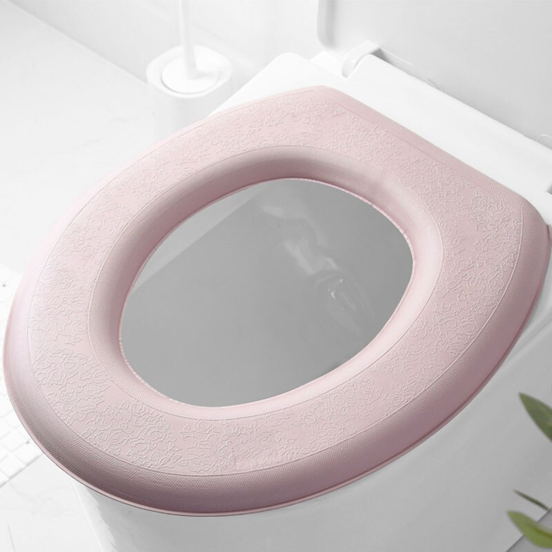 Winter Toilet Seat Cover Warm Waterproof O-shape Pad Closestool Mat Foam Soft Household Toilet Seat Cushion Bathroom Accessories: 6