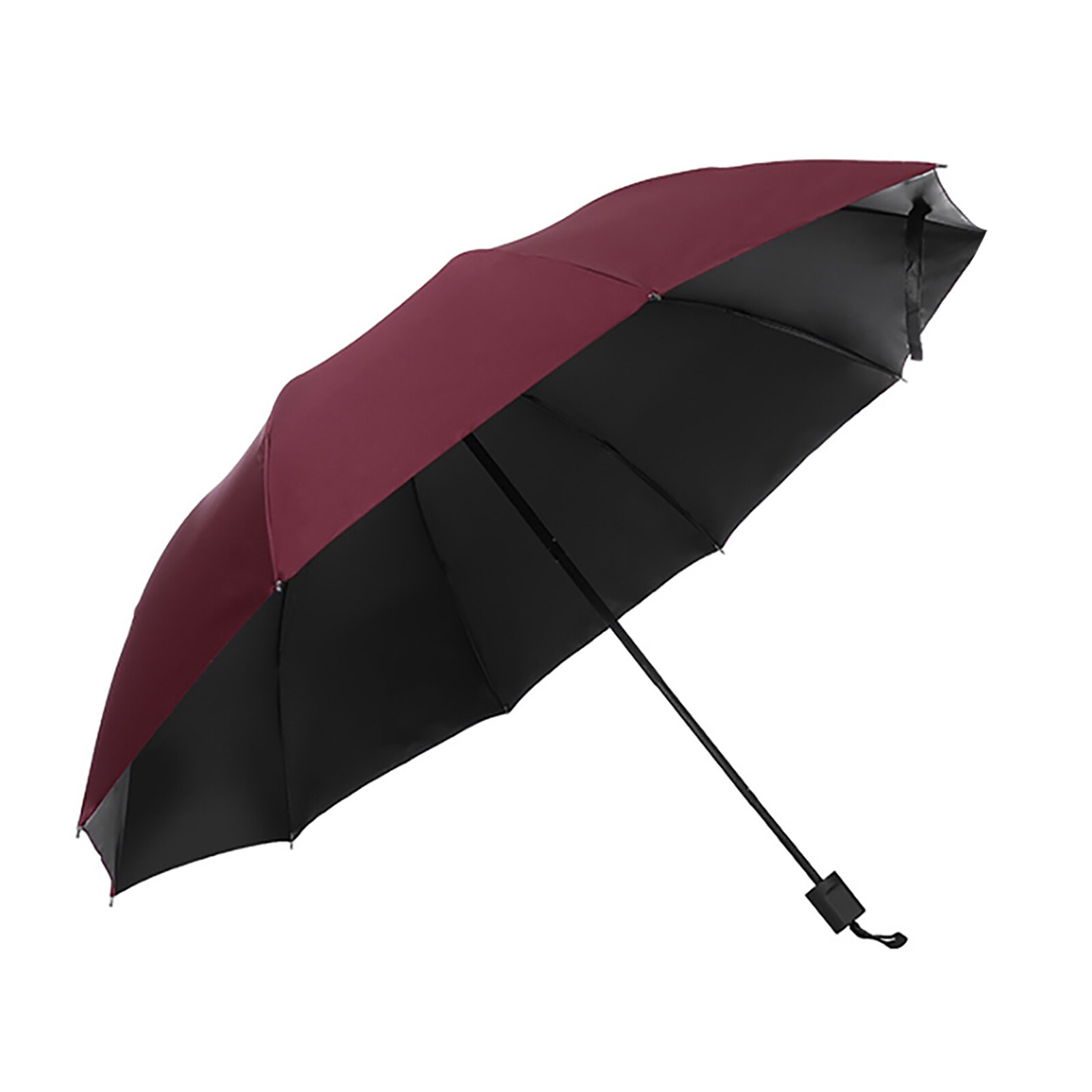 Sombrilla plegable de viaje con protección UV, 58 pulgadas, 3 pliegues, para la familia, resistente al viento, para Golf, exteriores, negocios, Extra grande, portátil