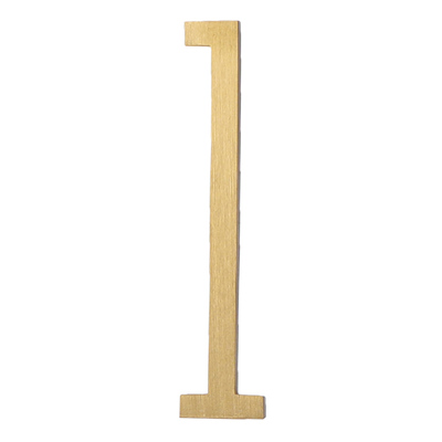 Højde 7cm 2.75 " gyldne messing bogstaver og tal vægindretning villa hotel dørplader figurer sovesal hjemmekontor nummer gør-det-selv: Nummer 1