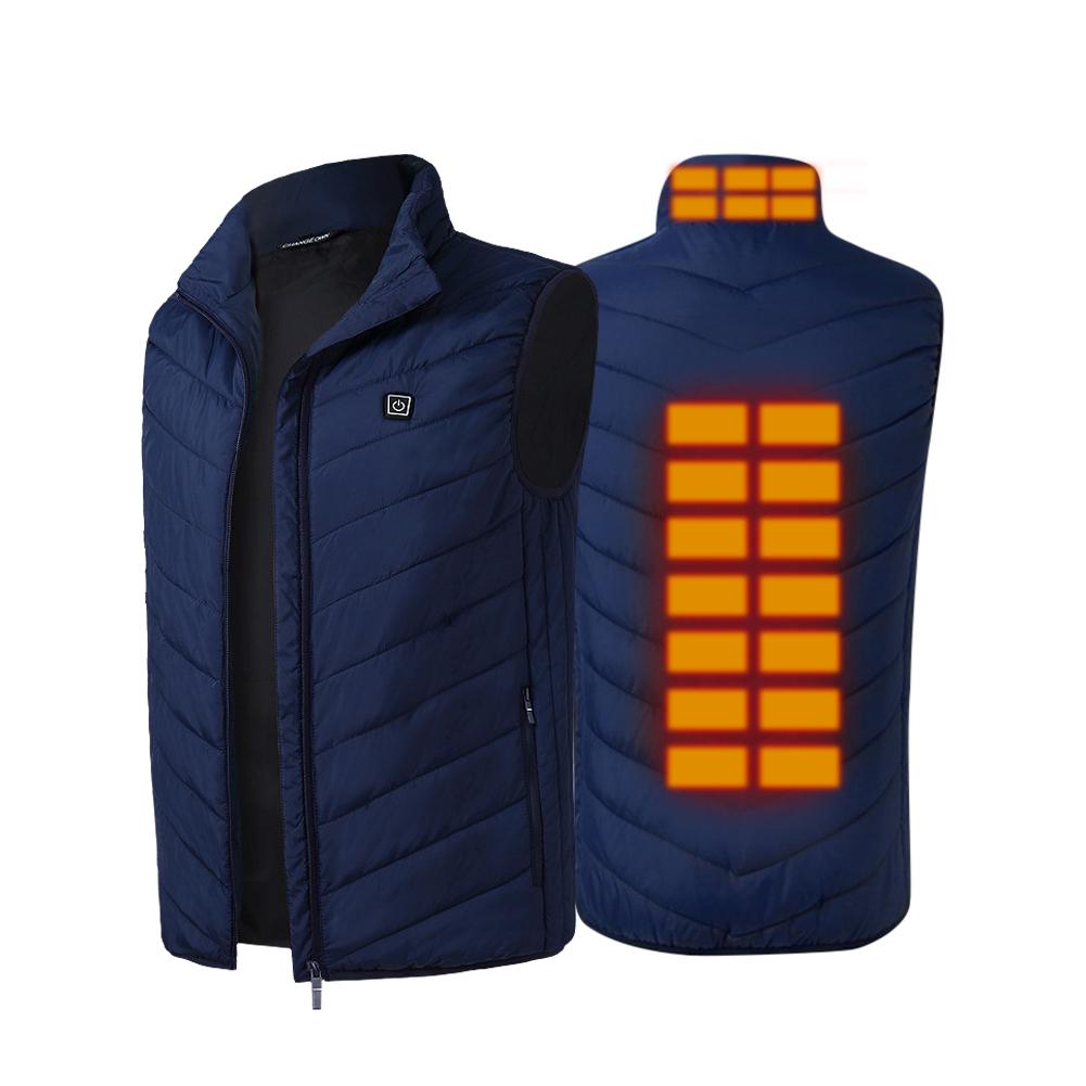 Heated Vest Outdoor Fishing Graphene Electric Heating Vest USB Security Smart Constant Temperature Heating Suit Heated Jacket