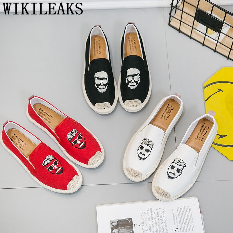 Espadrilles Männer Luxus Loafer Herren Schuhe lässig Leinwand Schuhe Männer Chaussure Homme Mokassin Homme Buty Damskie Sepatu Pria