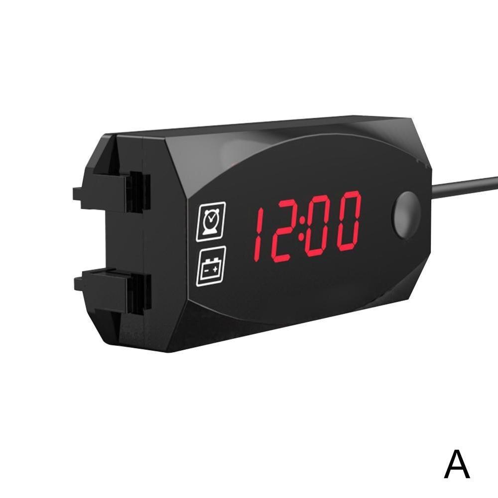 Pantalla Digital LED de 12V CC 6-30V, voltímetro a prueba de agua, para coche, barco y motocicleta, medidor de voltaje de voltios, Mini Panel de prueba: Verde militar