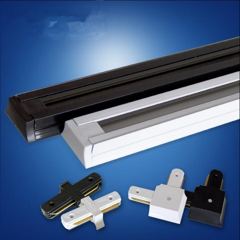 LED Track Rail Connector Straight Connectors 2 Draad Rail Connector Rail Joiner Track Verlichting Voor Spot Light Spoor Fitting Gratis