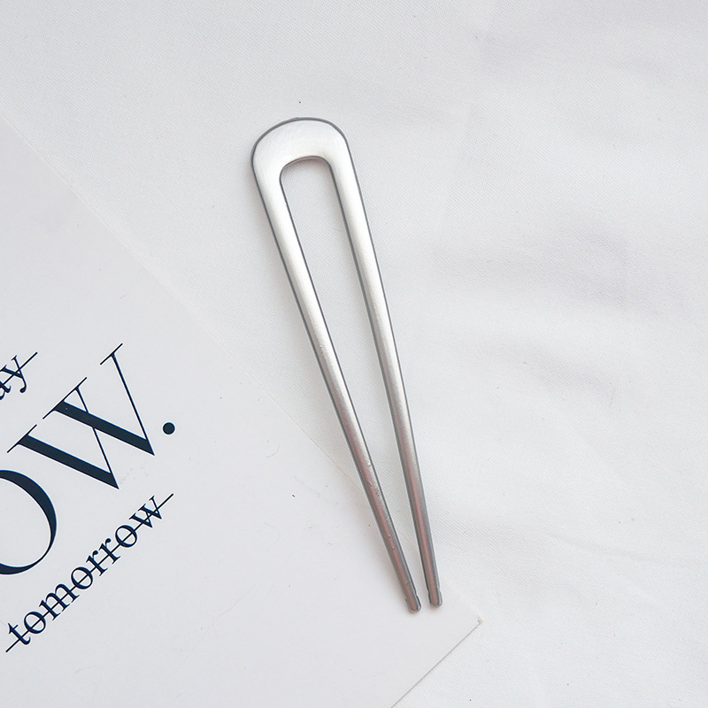 Moda metalowe do włosów kije kobiety prostota w kształcie litery U spinki do włosów dziewczyny spinki nakrycia głowy akcesoria do włosów fryzura Design Tools