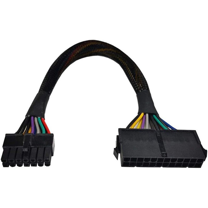 24 Pin Naar 14 Pin Atx Psu Belangrijkste Power Adapter Gevlochten Mouwen Kabel Voor Ibm Lenovo Pc En Servers 12-Inch(30Cm): Default Title