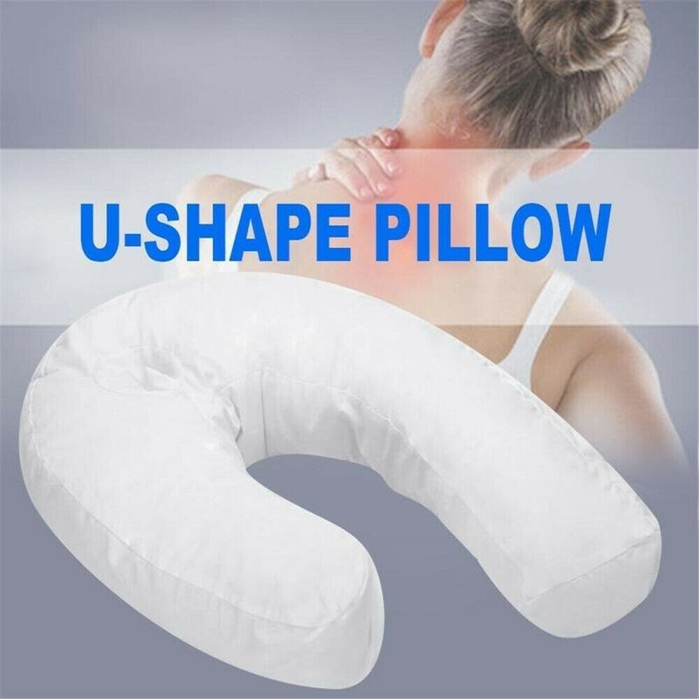 Cotton Pillow Side Sleeper Pillows U Shape Side Pillow Sleep Buddy Waist Support Pillow