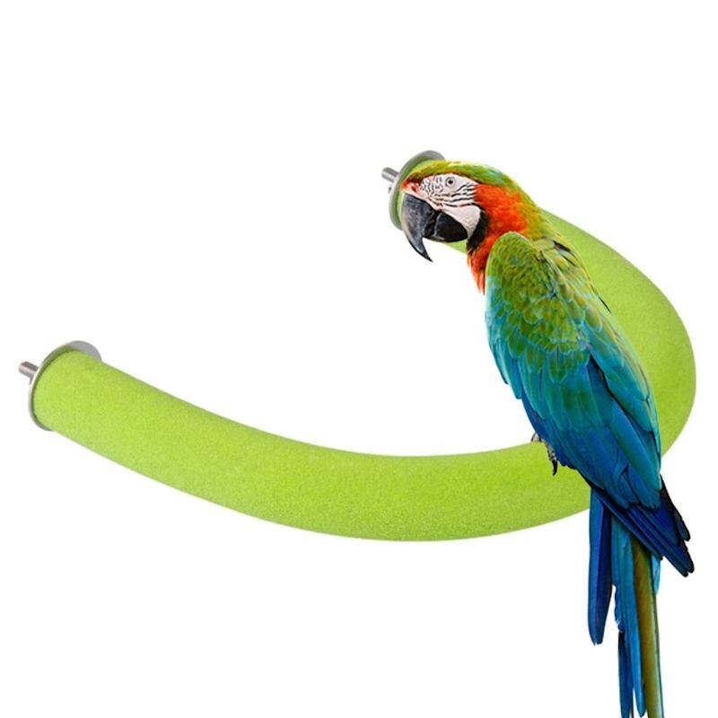 Papegøje aborre fugl stativ træ u form negle siddepinde klo slibebur legetøj til papegøje cockatiel parakit conure