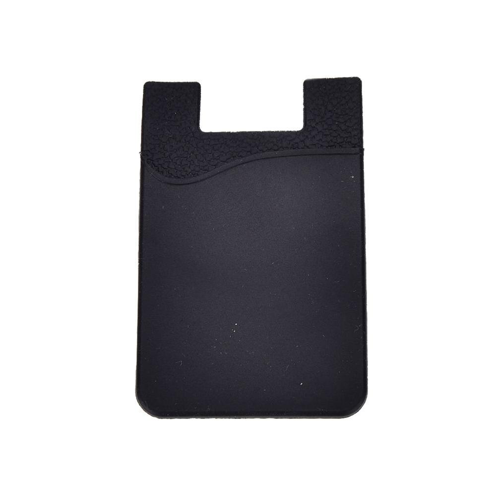 Mobile Phone Back Cards Holder Wallet Credit ID Card Pocket: Black