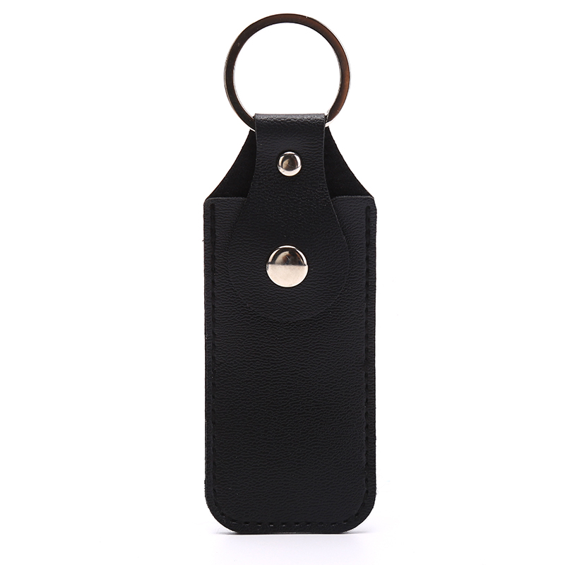 1pc estojos de couro pu para pen drive, chaveiros, bolsas de armazenamento para disco u com fecho, capa protetora, porta-chaves 10*4cm