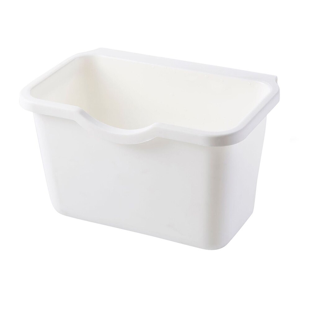 Poubelle de cuisine Mini bureau panier maison armoires de cuisine porte suspendue poubelle poubelle poubelles cuisine poubelle: WHITE