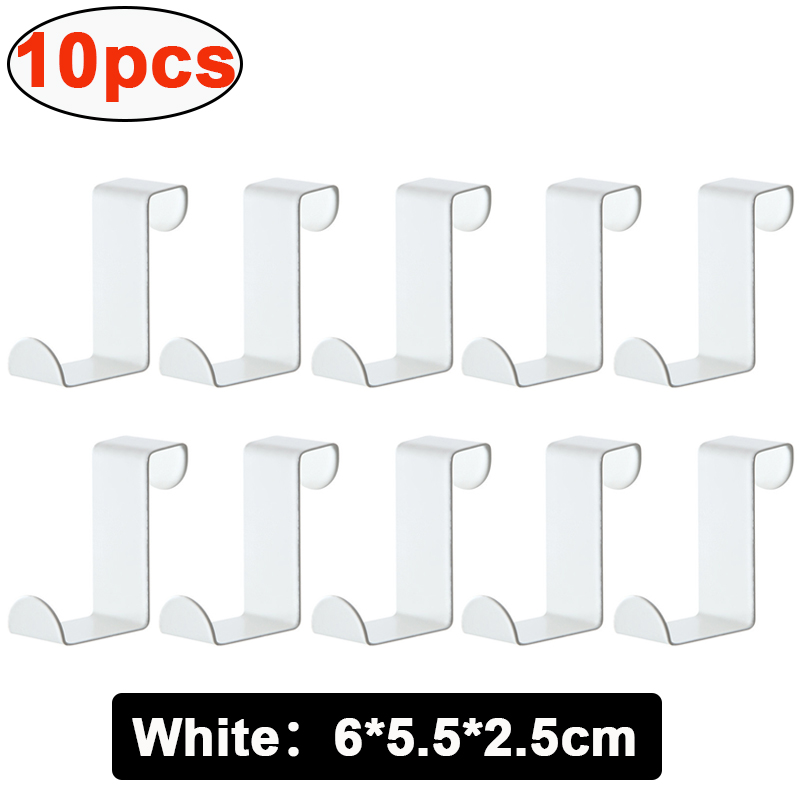 Z-förmiger Badezimmerschrank-Türhaken, Edelstahl-Tür-Rückaufhänger, Schlüsselanhänger, Kleiderhaken, Zuhause, Küchenzubehör, Organizer-Werkzeug: MULTI