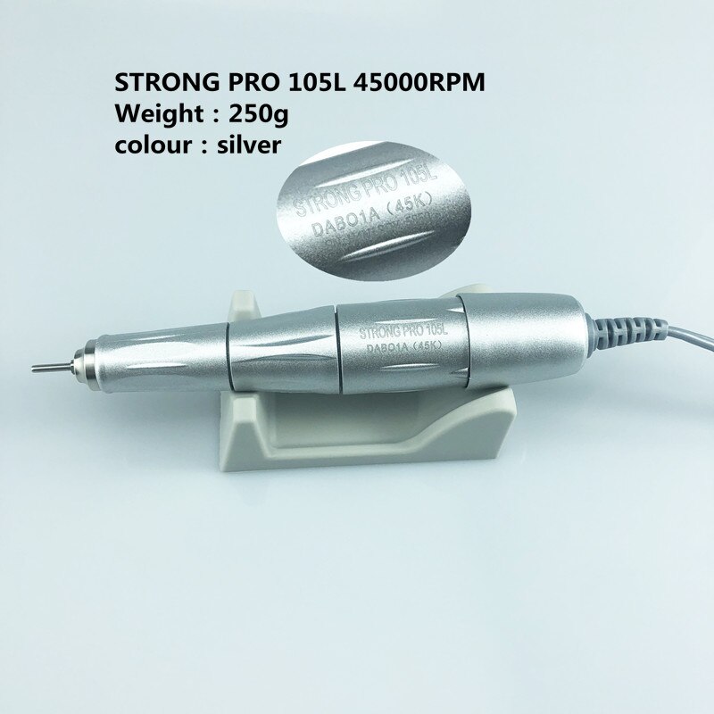 STRONG-Micromotor Dental para pulido, pieza de mano de 210 plus, 105, 105L, H37L1, Sh20N, 102L, 35K, 40K, 45K y 50K RPM: PRO 105L 45K SILVER