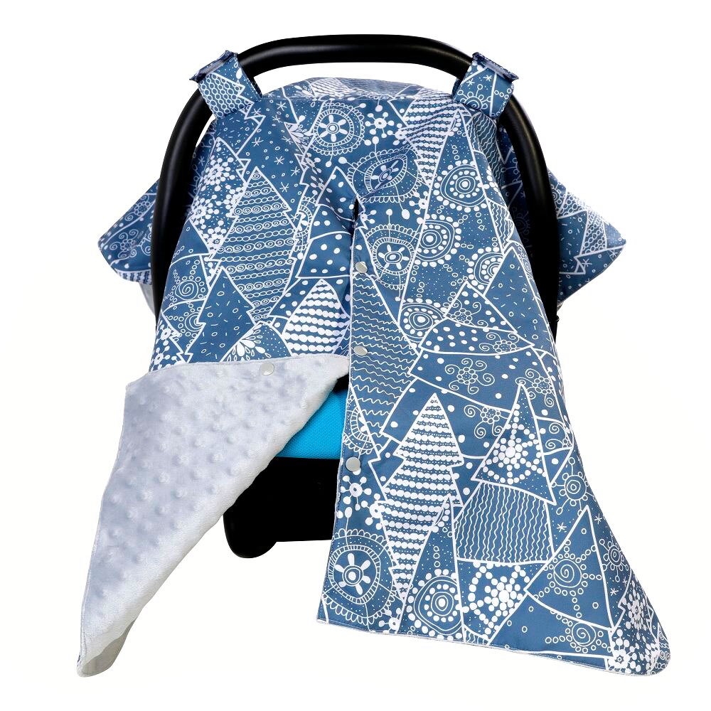 2 w 1 baldachim Carseat i chusta robić karmienia z otworem Peekaboo | duży fotelik samochodowy dla niemowląt baldachim dla dziewczynki lub chłopca: CD0006