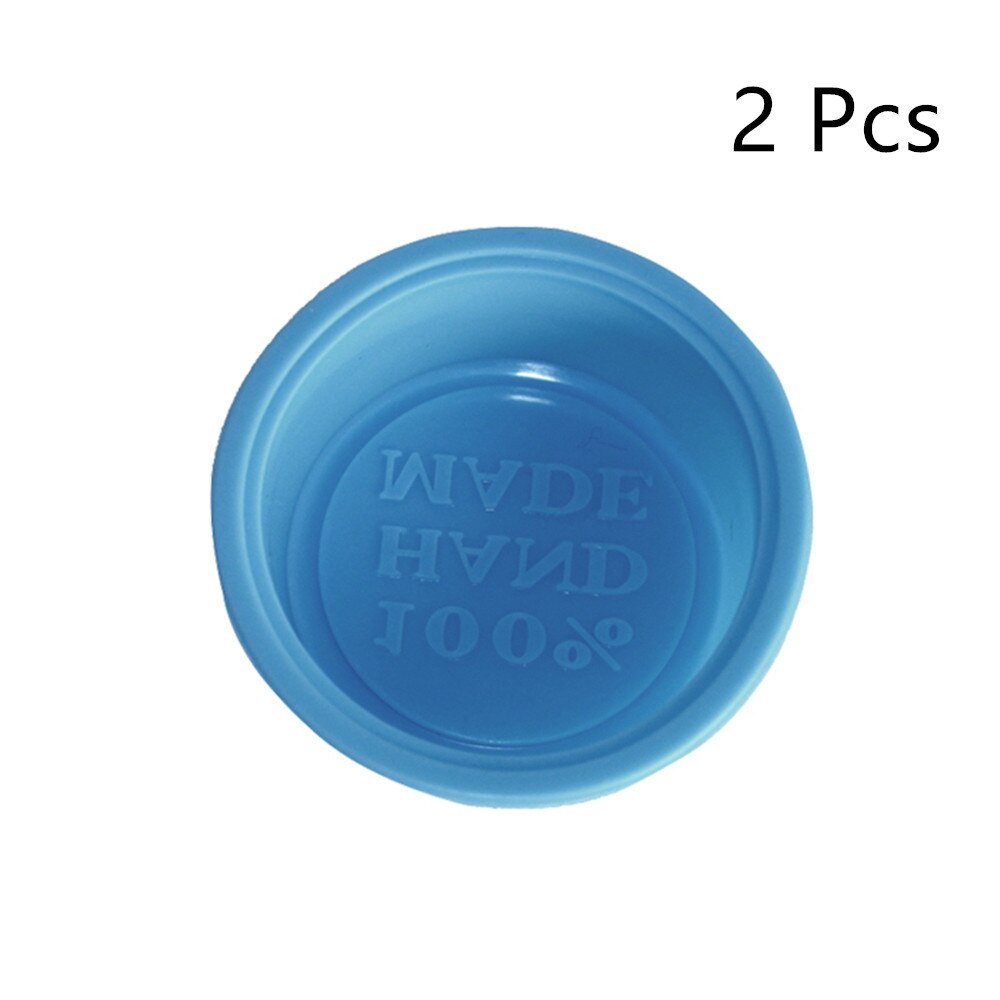 Moldes de jabón multifuncionales para la fabricación de jabón, molde de silicona para jabón, moldes circulares para cupcakes y Pan, suministros para hacer nuevos, 1/2/5 Uds.: blue 2pcs