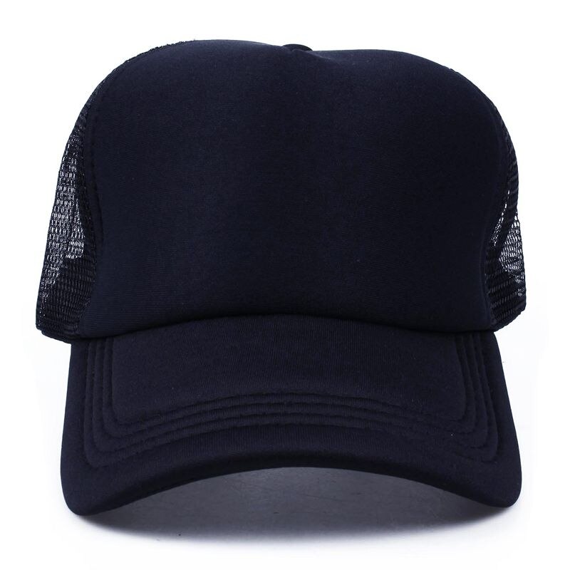 Herre halv mesh justerbar trucker cap baseball hat