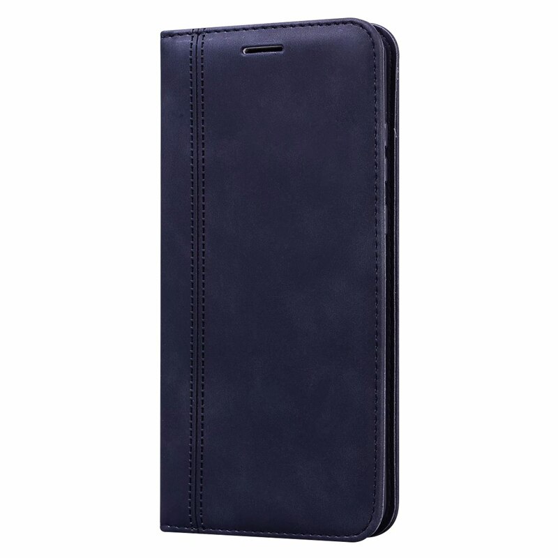 Funda de teléfono para Realme C21, carcasa de cuero PU de lujo, magnética, moderna, con soporte, C21: XNW Black