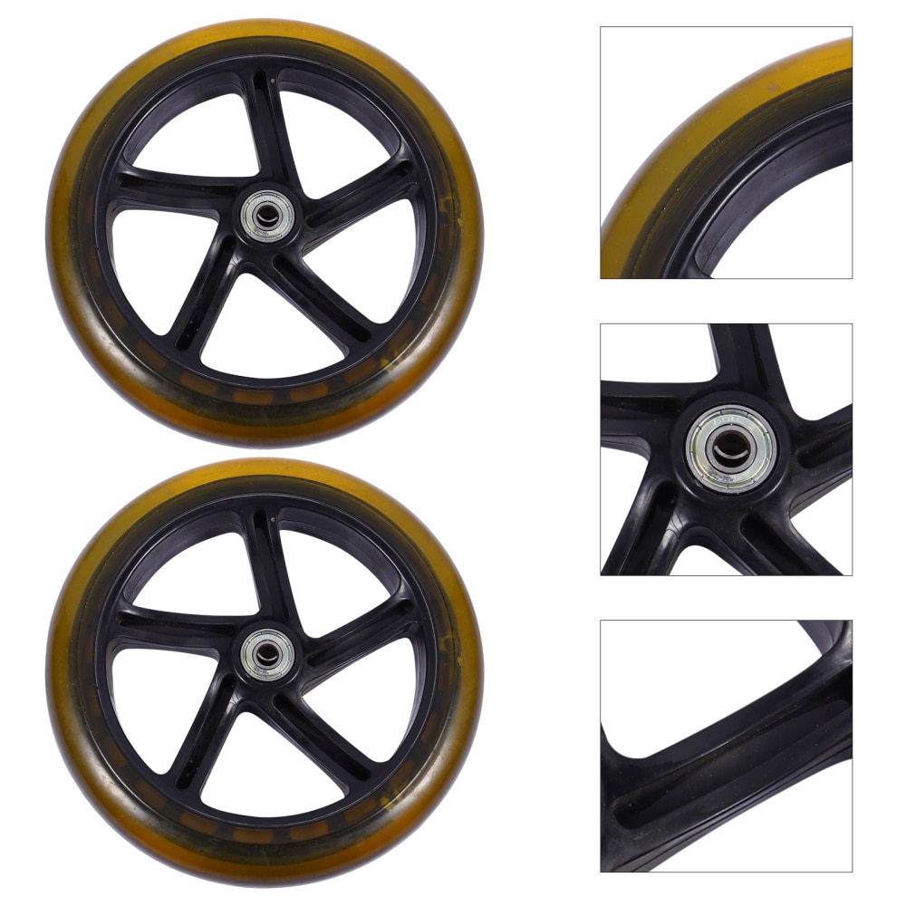 2pcs Stunt Scooter Wheels High Elastic Wear-resistant PU Bearing Wheels