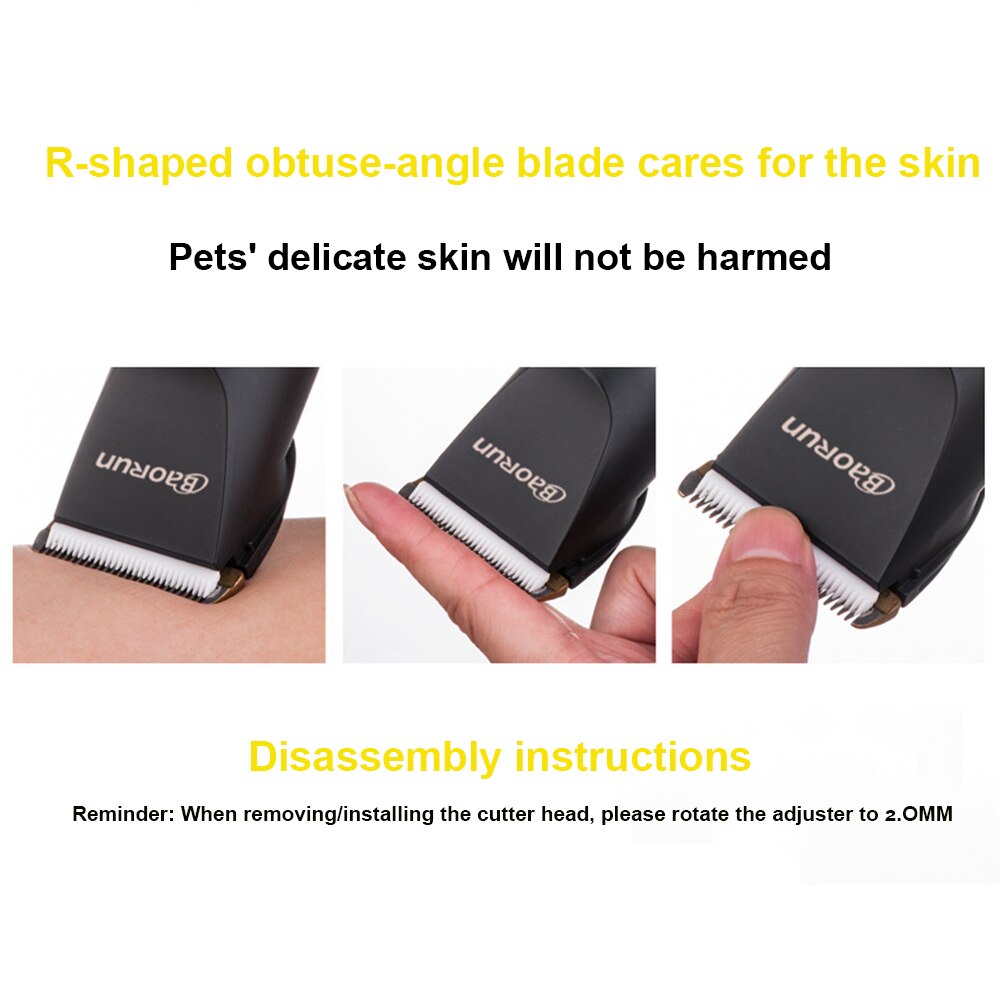 8W LCD Display Screen Waterproof Pet Hair Trimmer Animal Grooming Clippers Cat Cutter Machine Shaver Electric Scissor Clipper