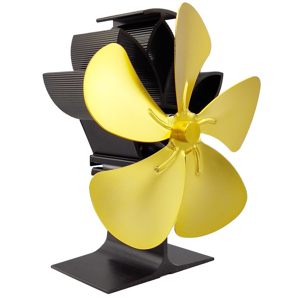 Stove Fan For Fireplace Wood Log Burner Powered Eco Fan Fireplace Fan Thermal Power Fan Heat Powered Stove Fan: 15