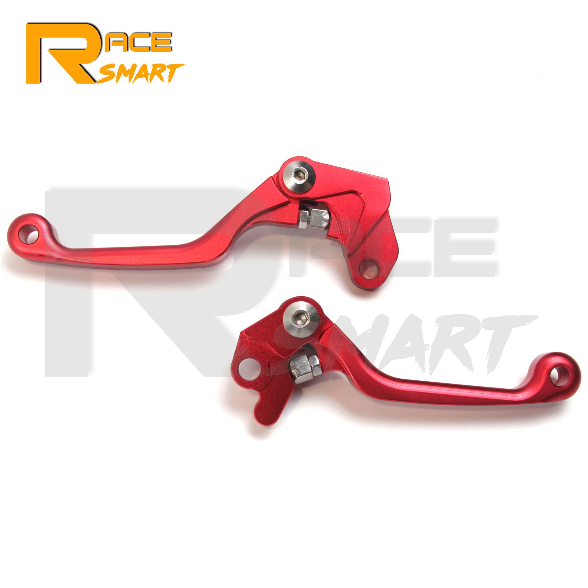 Palancas de embrague de freno de aluminio CNC para motocicleta, accesorio para KAWASAKI KFX250, KFX450, , KFX, 250, 450, KFX-250, , , , azul, 1 par: Red