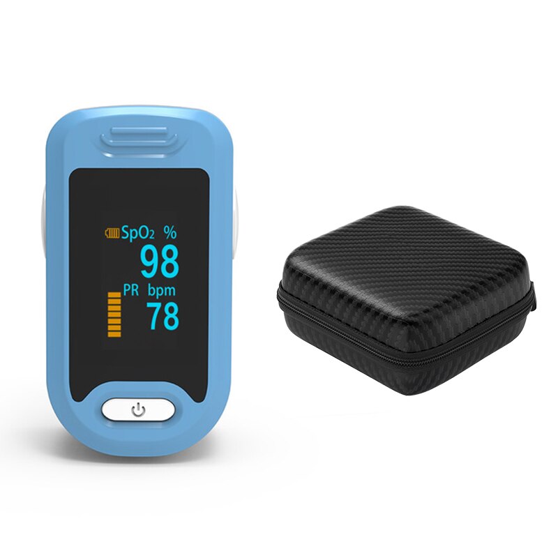 Digitale Vinger Oximeter Oled Saturatiemeter Vingertop Pulse Oxymeter SpO2 Pr Saturimetro Bloed Zuurstof Hartslag Verzadiging Monitor: 845Blue-ZH