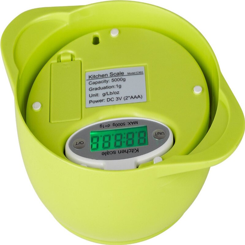 5KG/1g LCD Display Electronic Kitchen Scale Digital Kitchen Food Diet Portable Balance Measuring Scale Weight Tool with Tray