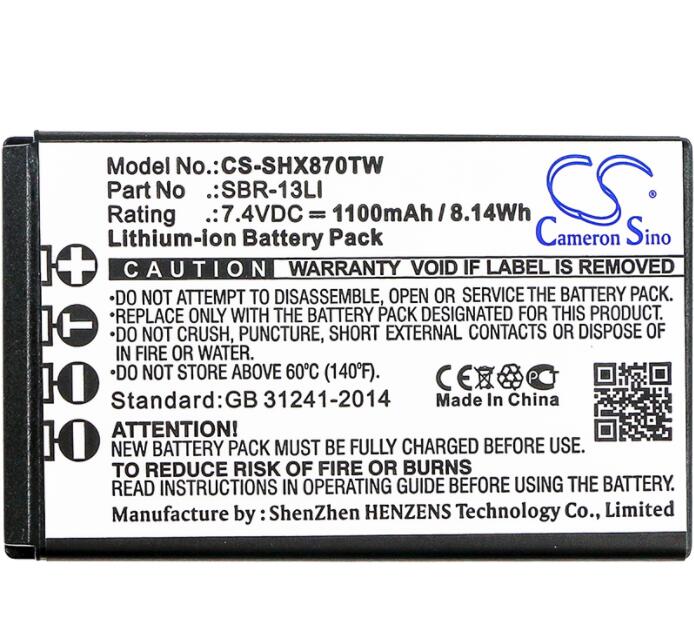 cameron sino 1100mah battery for HORIZON HX870 HX870E SBR-13LI for STANDARD HORIZON HX870 HX870E SBR-13LI Two-Way Radio Battery
