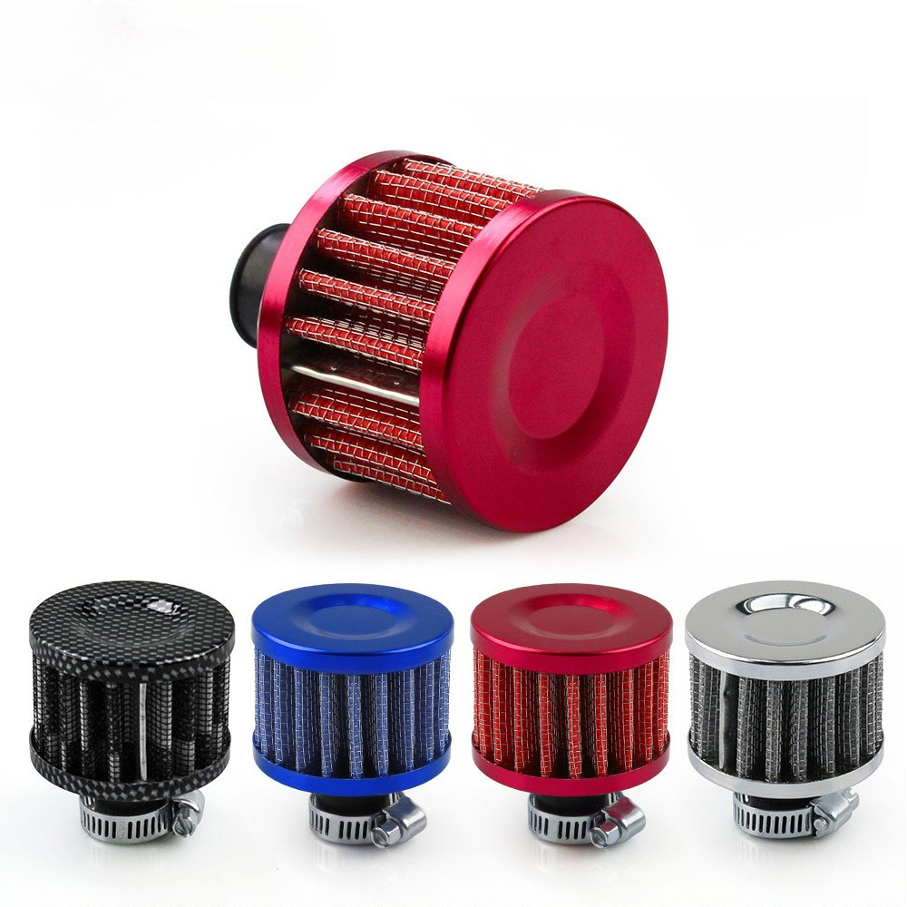 12mm Car Modified Air Filter, Small Mushroom Head Air Cleaner Intake Filter, Auto Turbo Ventilation Accessories