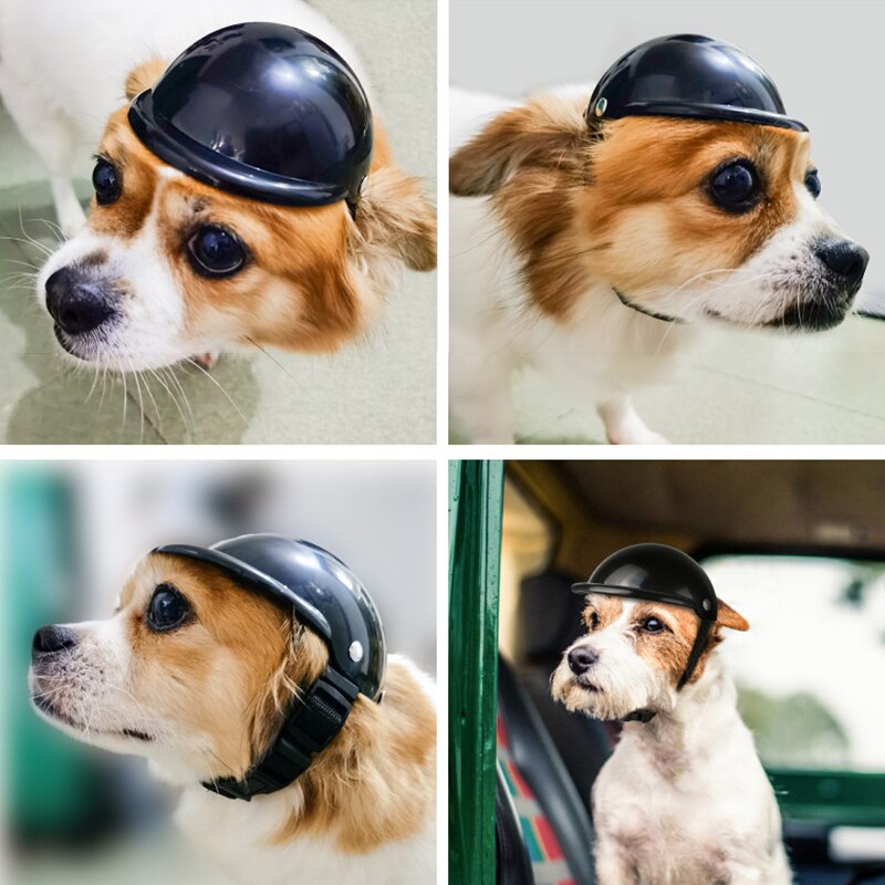 Pet Dog Helm Huisdier Veiligheid Cap Leuke Motorfiets Hond Rijden Helm Puppy Hoed Voor Outdoor Activiteiten Kleine Dieren producten