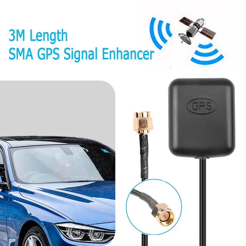 Auto Gps Antenne Sma Connector 3M Kabel Gps Ontvanger Auto Antenne Adapter Voor Auto Navigatie Nachtzicht Camera Speler
