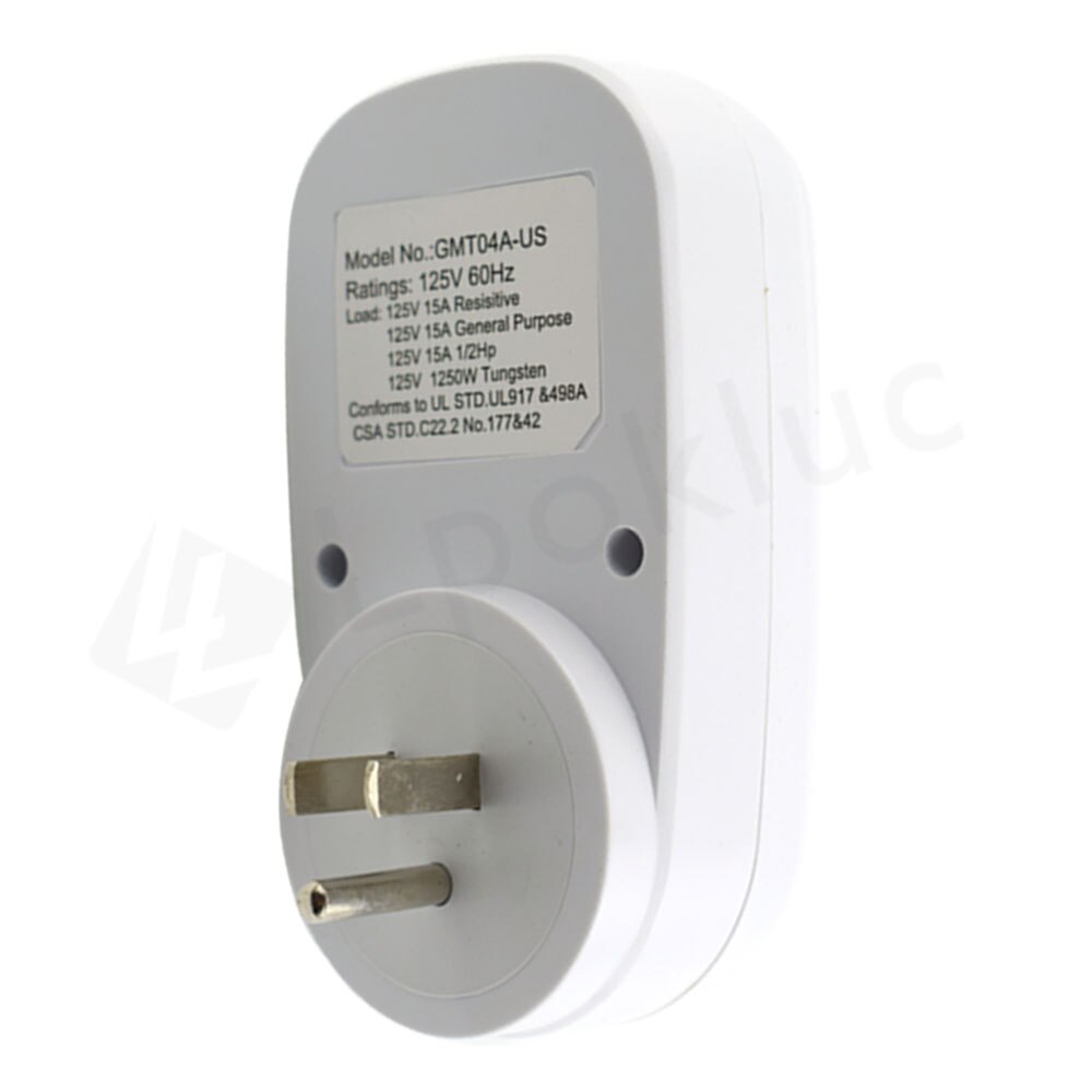 24 Hours Plug in Mechanical Grounded Programmable Timer Switch Smart Countdown Switch Socket Indoor Power off