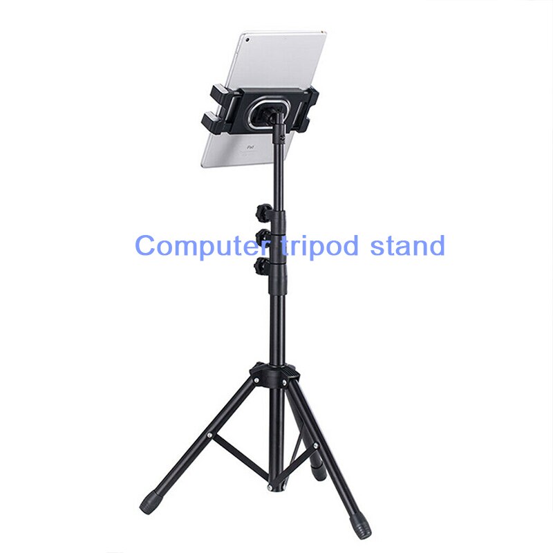Black 360 Degree Rotary Adjustable Tablet Tripod Floor Stand Universal Tablet Holder Mount Tablet Tripod Floor Stand