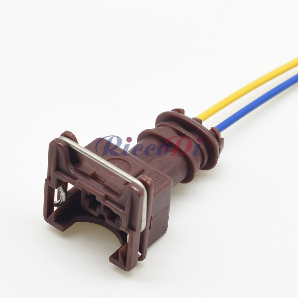1 set 2-pins EV1 auto-brandstofinjector-stekkerconnector Junior Power Timer JPT Jetronic-kits 282189 -1 Voor auto groen blauw geel grijs: Geel