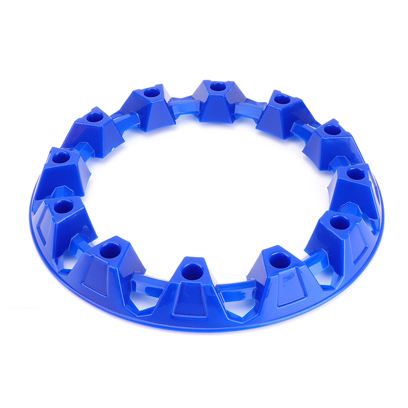 2Pcs 7-inch ATV Wheel Trim Hub Protection Decor Rim Cap Universal Vehicle All Terrain wheel Plastic Cover fit to 7 inch tires: blue