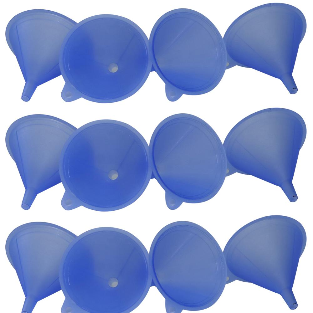 Mini embudo plástico líquido aceite embudos laboratorio suministros herramientas escuela Experimental