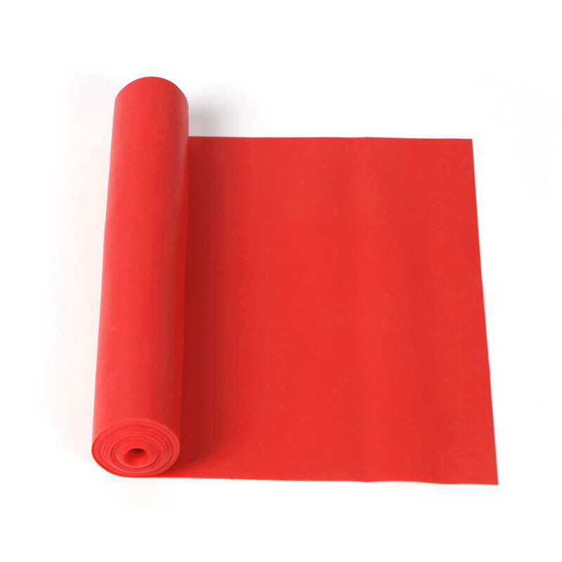 1,2 M elástica Yoga Pilates de goma elástico brazo de la banda de ejercicio pierna Fitness: Rojo