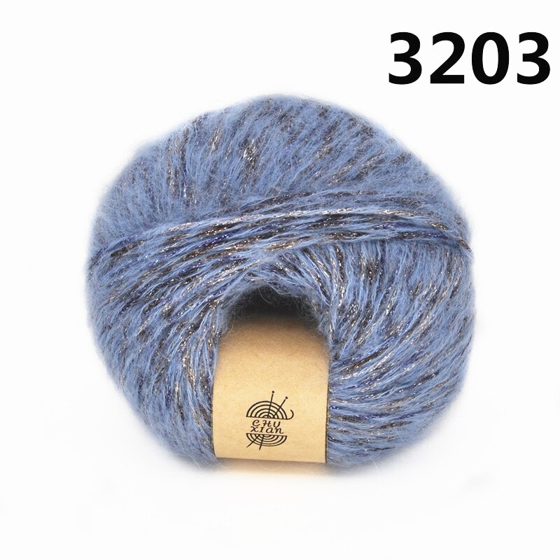 50G/Bal Mohair Wol Heldere Zijde Garen Voor Hand Breien Sjaal Trui Hoed: 3203