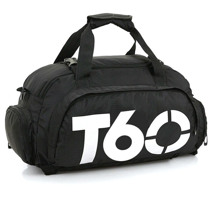 Sacs à main étanches T60 pour hommes et femmes, sacs de sport, de Fitness, d&#39;entraînement, de voyage/bagages multifonctionnels, à bandoulière: 6black