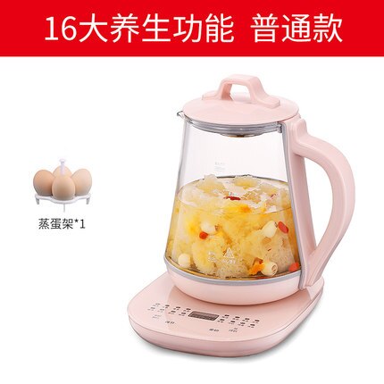 1.8L Pink multifunctional health pot health kettle household electric kettle 220v tea pot: No filter