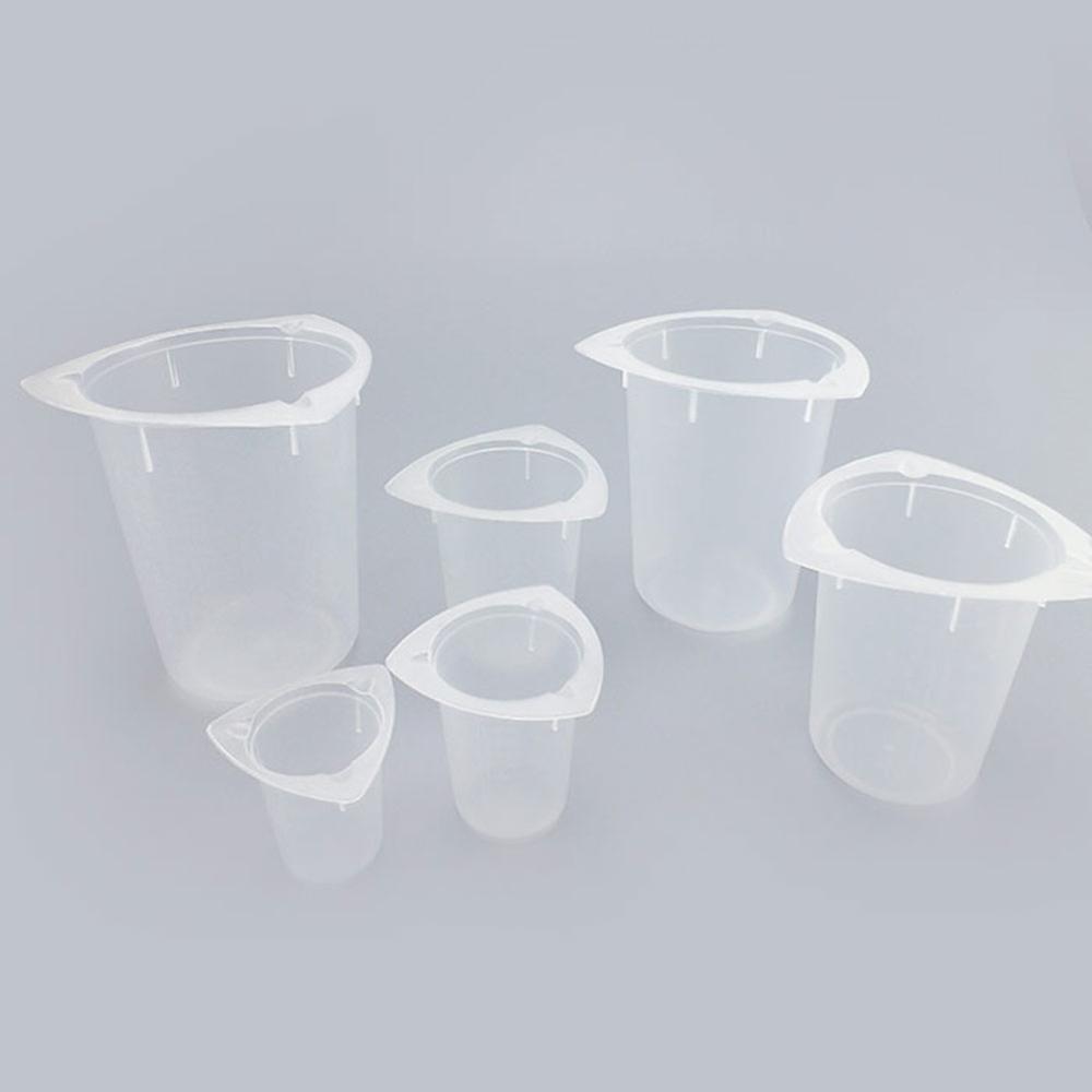 Copo de amostra plástico ferramentas de laboratório triângulo coverless copo de amostragem laboratório consumíveis 50ml 100ml 250ml 400ml 800ml 1000ml