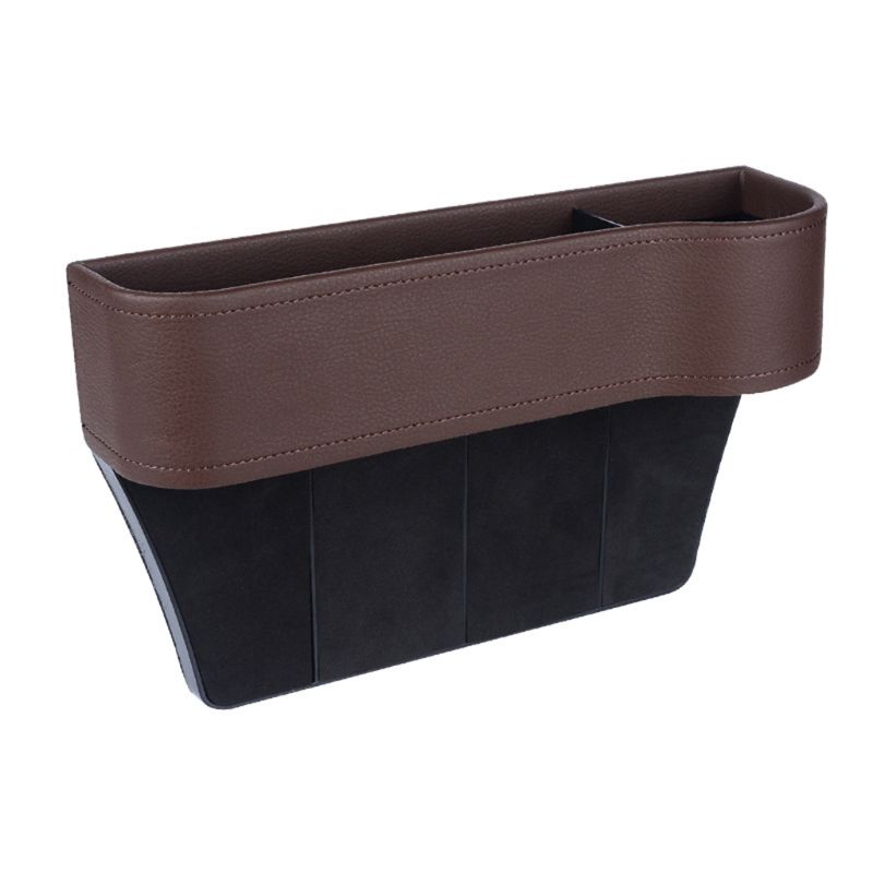 Multifunctional Car Seat Organizer Filler Pocket PU Leather Auto Console Side Catcher Storage Box Holder Container: BN-2